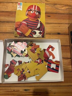 MB Kids Football Character Jigsaw Puzzle - Yellow & Red